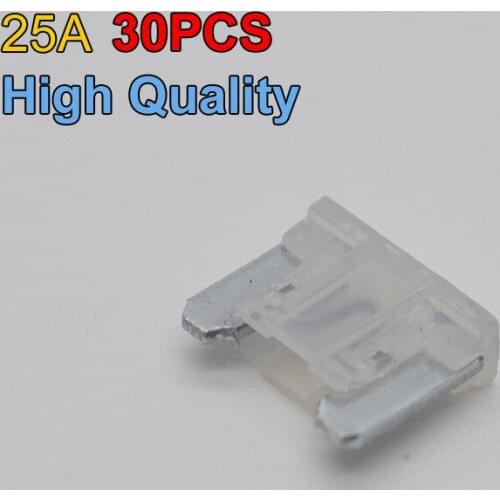 High Quality Brand 30pcs Mini Size Auto Boat Car Blade Fuse 25 AMP Boat Trucks