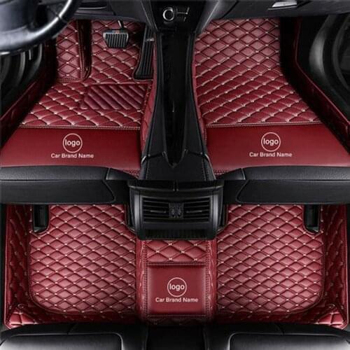 WLMWL LOGO Custom leather car mat for Ssangyong All Models Rodius kyron ActYon Rexton Korando auto accessories Car-Styling