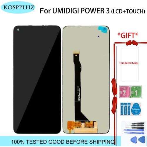 6.53" For UMIDIGI Power 3 LCD Display & Touch Screen Sensor Digitizer Replacement 100% Guarantee Work For Umidigi Power3 Display