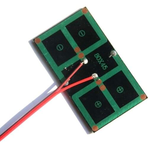0.5W 1V Mini Solar Panel+Cable/Wire olar Cell DIY Solar Battery System Charger For LED Light Toy Panel Study 80*45MM