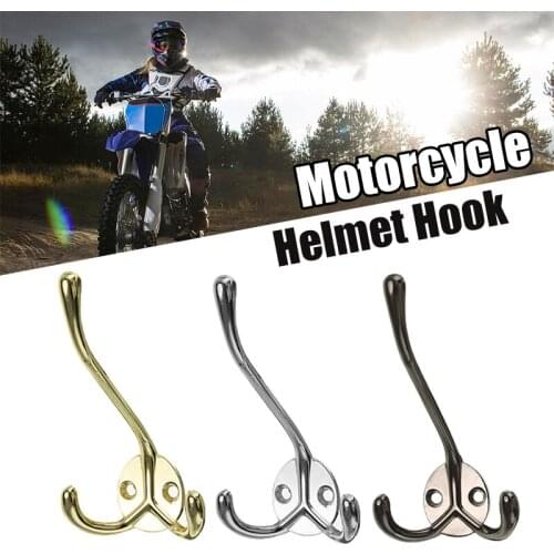 1 Pcs Motorcycle High And Low Double Helmet Hook For Kitchen Door Cabinet Moto Accesory Jacket Hanger Luggage Hook Zinc Alloy