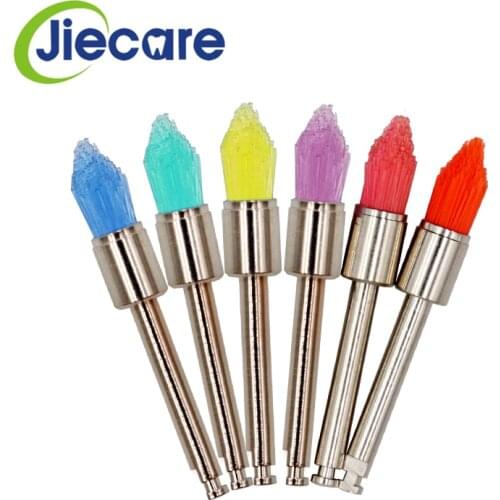 100 PCS/Pack Dental Material Dental Polishing Brushes Dental Sharp Colorful/White Nylon Polisher Prophy Brush Free Shipping
