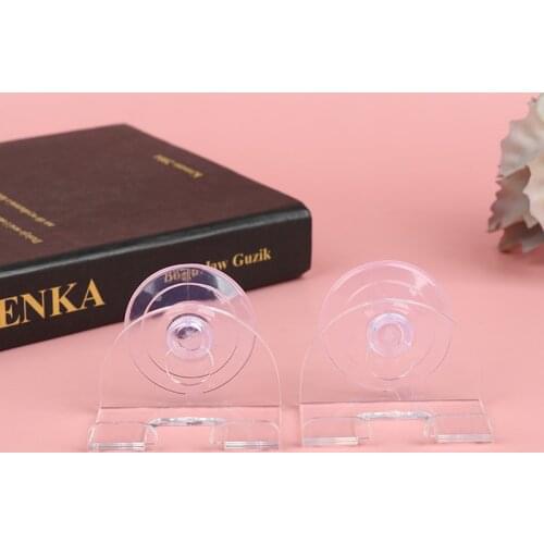 2pcs Shaver Holder Suction Cup Hook Disc Bathroom Razor Rack Waterproof Removable Transparent Suction Cup Punching Free