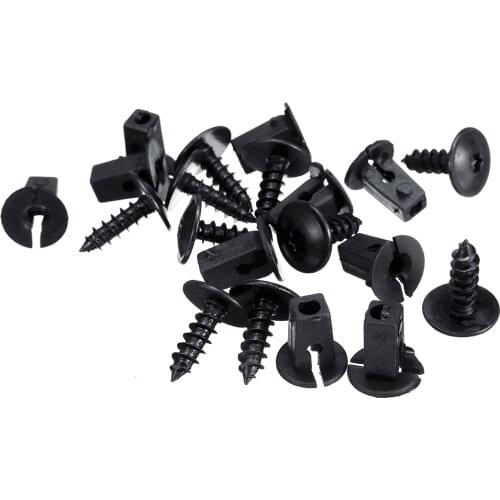 20pcs/lot Fender Liner Mudguard Fastener Clips Screws Buckle For VW Passat B5 B6 B7 CC Golf MK6 Tiguan Touran Polo