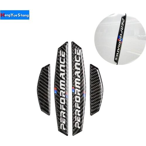 4PCS Car Door Protector Carbon Fiber Door Side Stickers Auto Anti-Collision Strips Sticker For BMW E90 E46 F30 F10 X1 X3 X5 X6