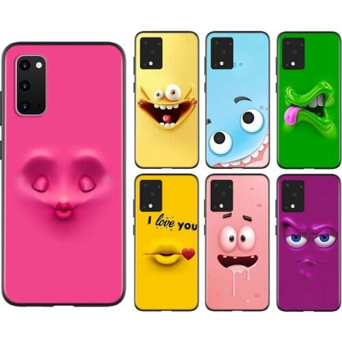 3D Funny Face For Samsung Galaxy A01 A11 A12 A21 A21S A31 A41 A42 A51 A71 A32 A52 A72 A02S UW Phone Case