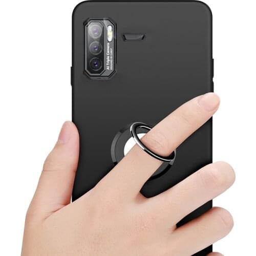 Case For Cubot KingKong 5 Pro Metal Ring Holder Bracket Phone Soft TPU Shockproof Cover For Cubot KingKong 5 Pro Couqe