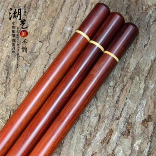 Delicate division rosewood long joss stick tube of red sandalwood rosewood joss stick cylinder there are equipment manufacturers