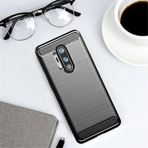 For Cover Oneplus 8T Case For Oneplus 8T 7 7T 8 Pro 6 6T Bumper Carbon Fiber Shell Anti-knock Phone Case For Oneplus Nord Cover