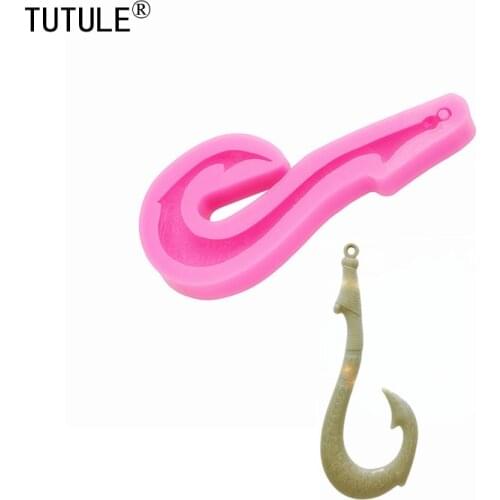 Gadgets, Fish hook silicone Keychain Silicone mold,for crafts polymer clay Handmade Fish hook Keychain resin necklace mold