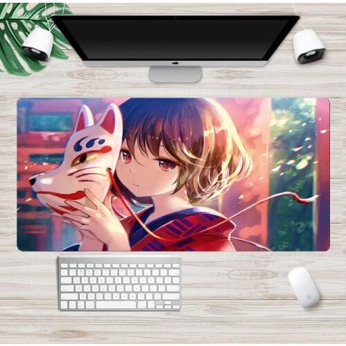 Mairuige Kawaii Anime Girl Student Best-selling Game Accessories LED Luminous Customizable 90x40 Large Mouse Pad Xxl