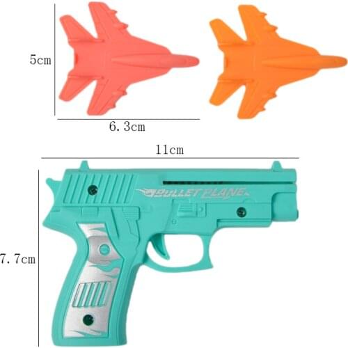 Mini Catapult Airplane Toy Gun Launch Plane Pistol Gun Shooting Board Game Toys Outdoor Garden Sport Toys Gift for Children