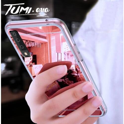 Fashion Mirror Cover on for Samsung Galaxy A10 A20 A30 A40 A50 A70 S10 S10E S9 S8 Plus S6 S7 Edge A6 A8 A7 2018 Note 10 Pro Case