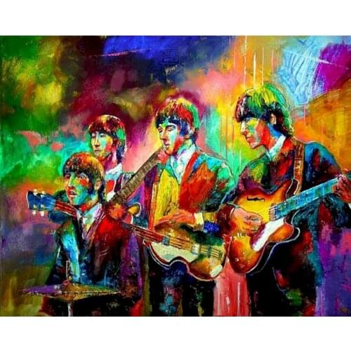 GATYZTORY Paint By Numbers Kits For Adults Kids Band Canvas Painting Figure Acrylic Paints Decorative Frames DIY Home Decor