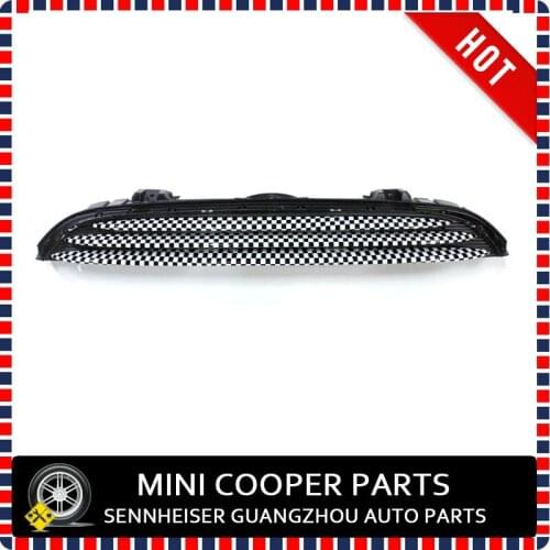 Brand New ABS Plastic UV Protected Chequred Style Cooper Model Front Grille Trims For mini cooper F55 F56 F57 (3Pcs/set)