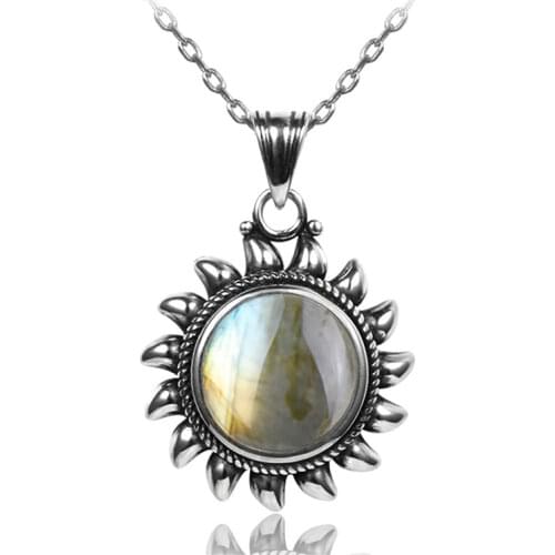 Original Design Sun Pendants Necklaces 925 Sterling silver jewelry Necklace For Women Men Popular Fine Party Gifts Wholesale