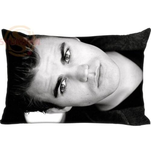 Custom Pillowcase 45x35cm(One Side) paul wesley rectangle Zipper Comfortable Pillowcase Cover Customize your picture