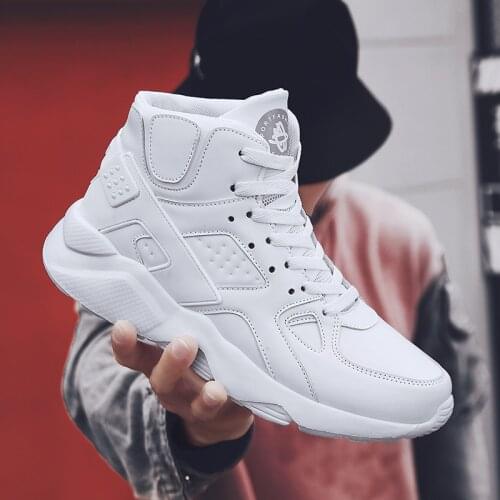 Professional Men Sneakers 2021 Summer Autumn Shockproof Basketball Running Shoes City Mid Lea Outdoor Black White Trainers