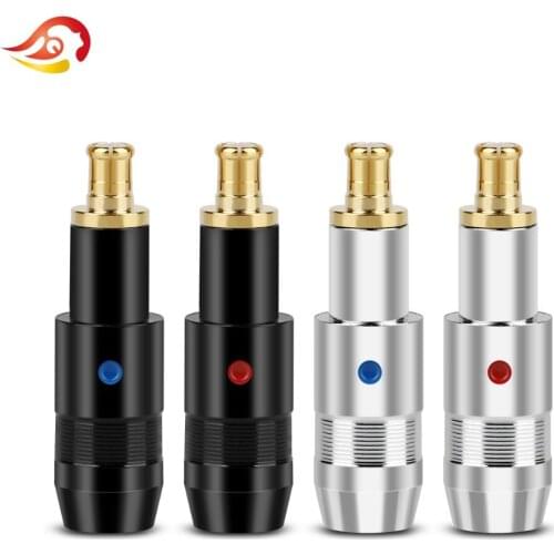 QYFANG 1 Pair Audio Earphone Jack MMCX Male Gold Plated Copper Earphone Pin Plug For ESW750 ESW770H 990H ESW95 HiFi Headphone