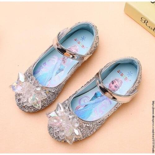 Girls Sandals Rhinestone pink dance shoes children Spring Princess shoes kids Frozen sandals girls performance shoes