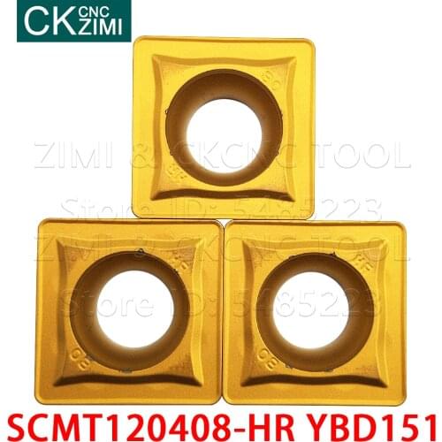 SCMT120408-HR YBD151 SCMT 120408 HR YBD151 Carbide Inserts turning tools CNC Metal lathe tools wood turning tools for cast iron