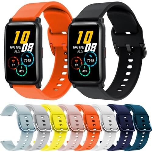 20mm Sport Silicone Replaceable strap for Huawei Honor Watch ES band for Magic Watch 2 42mm Bracelet Watchbands Correa