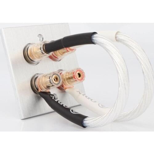 Nordost ODIN Sterling Silver Jumper Audio Cable Over Machine Line Fever Speaker Cable Pure Copper Banana to Y Speaker Cable
