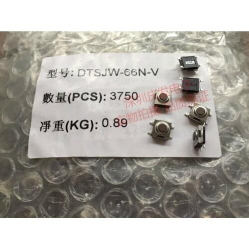 Taiwan Yuan DIP Tact Switch 6*6*3.1 Waterproof and Dustproof DTSJW-66N-V Stick 4 feet
