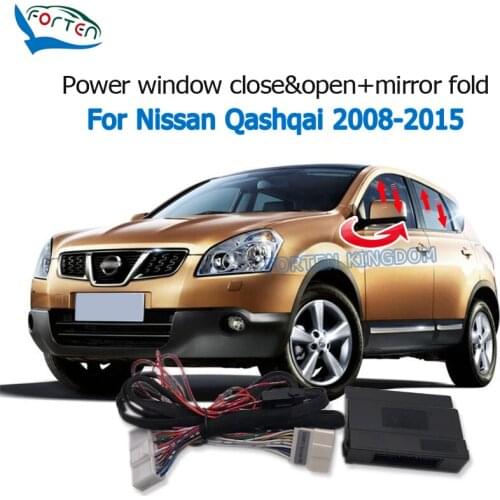 Forten Kingdom Car Auto Window Closer & Open Side Mirror folder unfold Kit For Nissan Qashqai 2008-2015