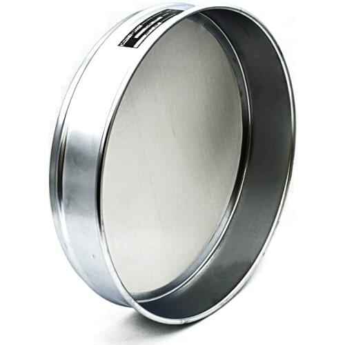 Woven Wire Mesh Test Sieve Sampling Inspection Pharmacopeia Laboratory Sieve 304 SUS Mesh Chroming Frame R30cm 400 Mesh/0.0385mm