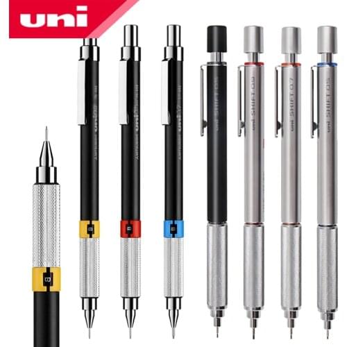 UNI Automatic Pencil 0.3 / 0.5 / 0.7 / 0.9 Mm Student Activity Lead M5-1010 Metal Low Center of Gravity Pencil