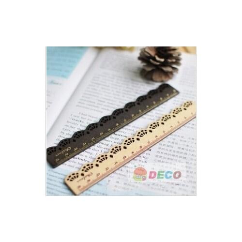 Vintage lace series wooden straight ruler,gift stationery supplies(ss-1412)