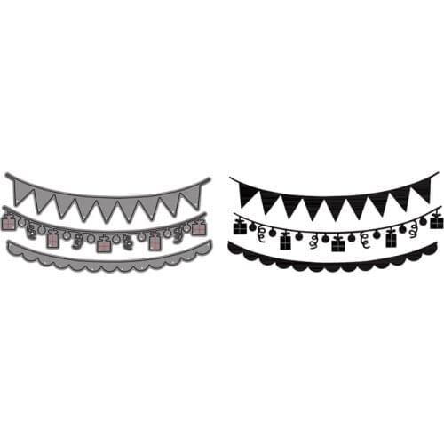 Cutting Dies Bead Curtain Decoration Round Wave Wavy Triangle Gift For DIY Scrapbooking Embossing Album Paper Cards Dies 2021New