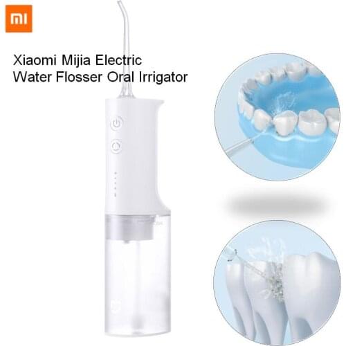 Xiaomi Mijia Original Oral Irrigator Water Dental Flosser 200ml Portable Usb Recharger Teeth Cleaner Pick Floss Flow Voltage