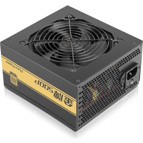 Gold Medal 500P Power Supply Rated 500W 80PLUS Gold Certification ATX PSU