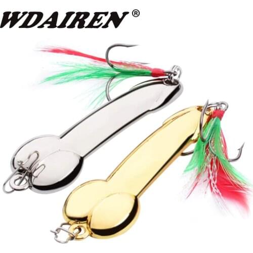 WDAIREN Metal Spinner DD Spoon Bait Fishing Lure iscas artificias Hard Baits Silver Gold Bass Pike Fishing Tackle free shipping