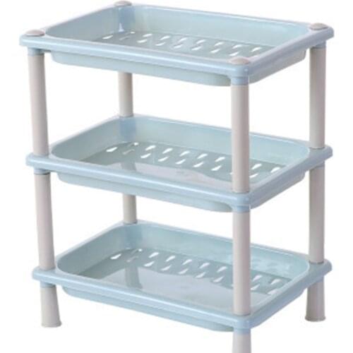 1 pcs Stackable 3-layer Kitchen Shelving Kitchen Storage Rack for Kitchen Bathroom Living Room