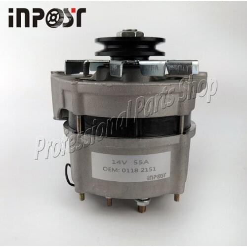100% New Alternator 14V 55A for DEUTZ 0118 2151 01182151