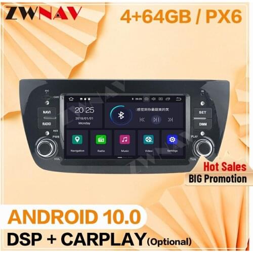 2 Din 2009+For Fiat Punto 2012 2013 2014 2015+ For Fiat Linea Android 10 Video Audio Radio GPS Navigation Head Unit Auto Stereo