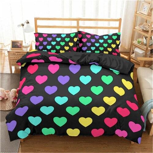 2021 3D Bedding Set Full Queen King Size Duvet Cover Set 2/3PCS Family Bed Linen Set Home Textile