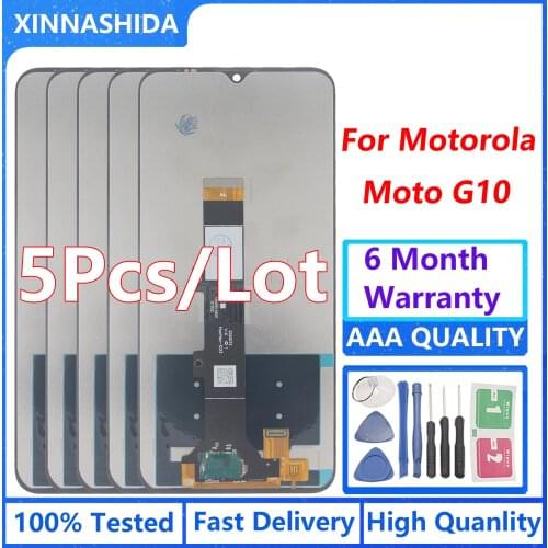 5PCS/LOT 6.5" For Motorola Moto G10 lcd XT2127-2 XT2127-3 Display Touch Screen Digitizer Glass Panel For Moto G10 LCD