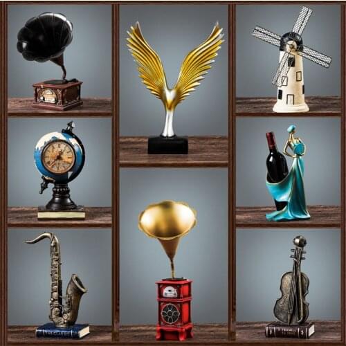 Home Decoration Accessories Wine Cabinet Decorations Small Decorations Home Living Room Porch Nordic Luxury Office Retro Wine