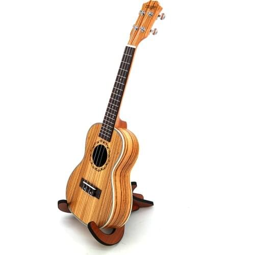 Acoustic Ukulele 23/26 Inch Concert Zebra Wood Hawaiian 4 Strings Small Guitar Electric Ukelele music instrument with Pickup EQ
