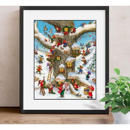 Diamond Painting Snowman Diamond Embroidery Christmas DIY Full Square Drill Cartoon Picture Of Rhinestone Snow