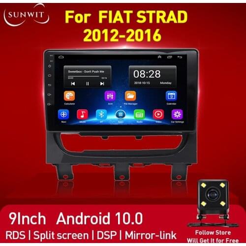 2Din Android 10 Autoradio For 2012-2016 Fiat Strada Car Radio Multimedia Video Player GPS Navigation Bluetooth DSP 4G WIFI 2+32G