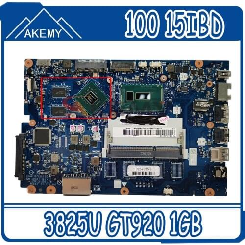 Free Shipping for Lenovo 100-15IBD 100 15IBD CG410/CG510 NM-A681 Notebook Motherboard 3825U GT920 1GB