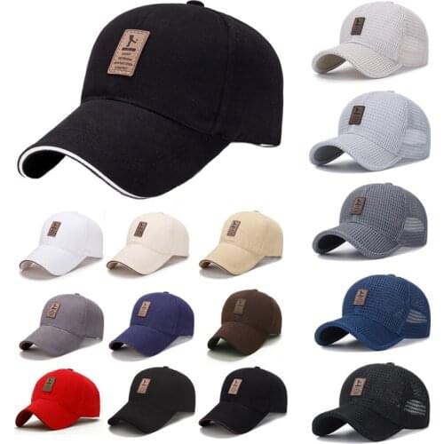 Baseball Cap Hat Men Women Girl Boy Male For Cycling Fishing Hiking Sport Cap Sun Black Golf Sun Fashion Hip Hop Breathable
