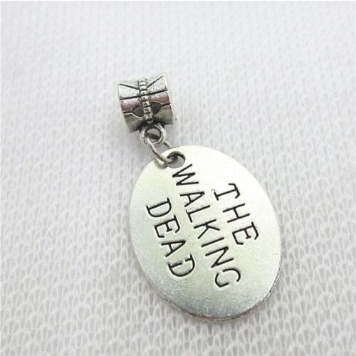 20pcs/lot The Walking Dead Charms Big Hole European Beads dangle charms diy fashion bracelets jewelry accessory