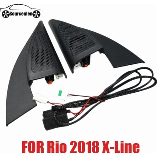 For Kia Rio 4 KX CROSS 2018 K2 KIA Rio X-Line tweeter audio Triangle Head Drive speakers tweeter Horn audio Wire 87650 87660