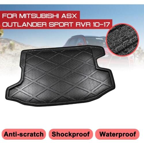 For Mitsubishi ASX Outlander Sport RVR 2010-2017 Car Rear Trunk Boot Mat Waterproof Floor Mats Carpet Anti Mud Tray Cargo Liner